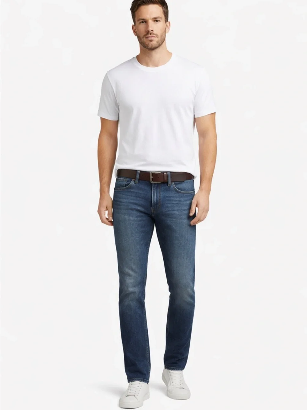PAIGE Lennox Jeans‎ Mens 33 Slim Fit Derrik Blue Stretch Denim